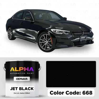 BMW Jet Black 668 / 668 | OEMatch Basecoat