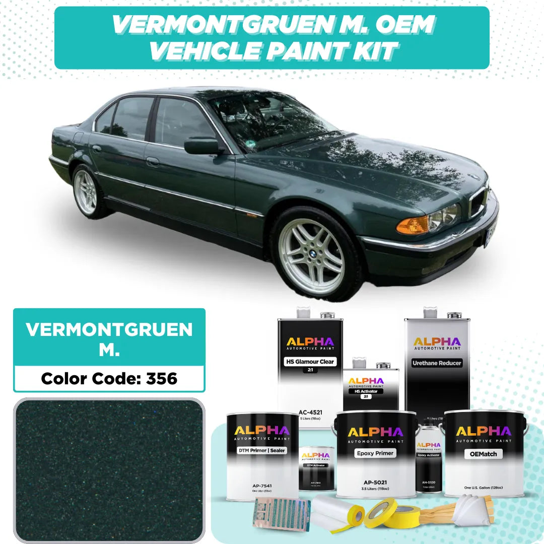 BMW Vermont Green Metallic 356 | OEMatch Vehicle Paint Kit