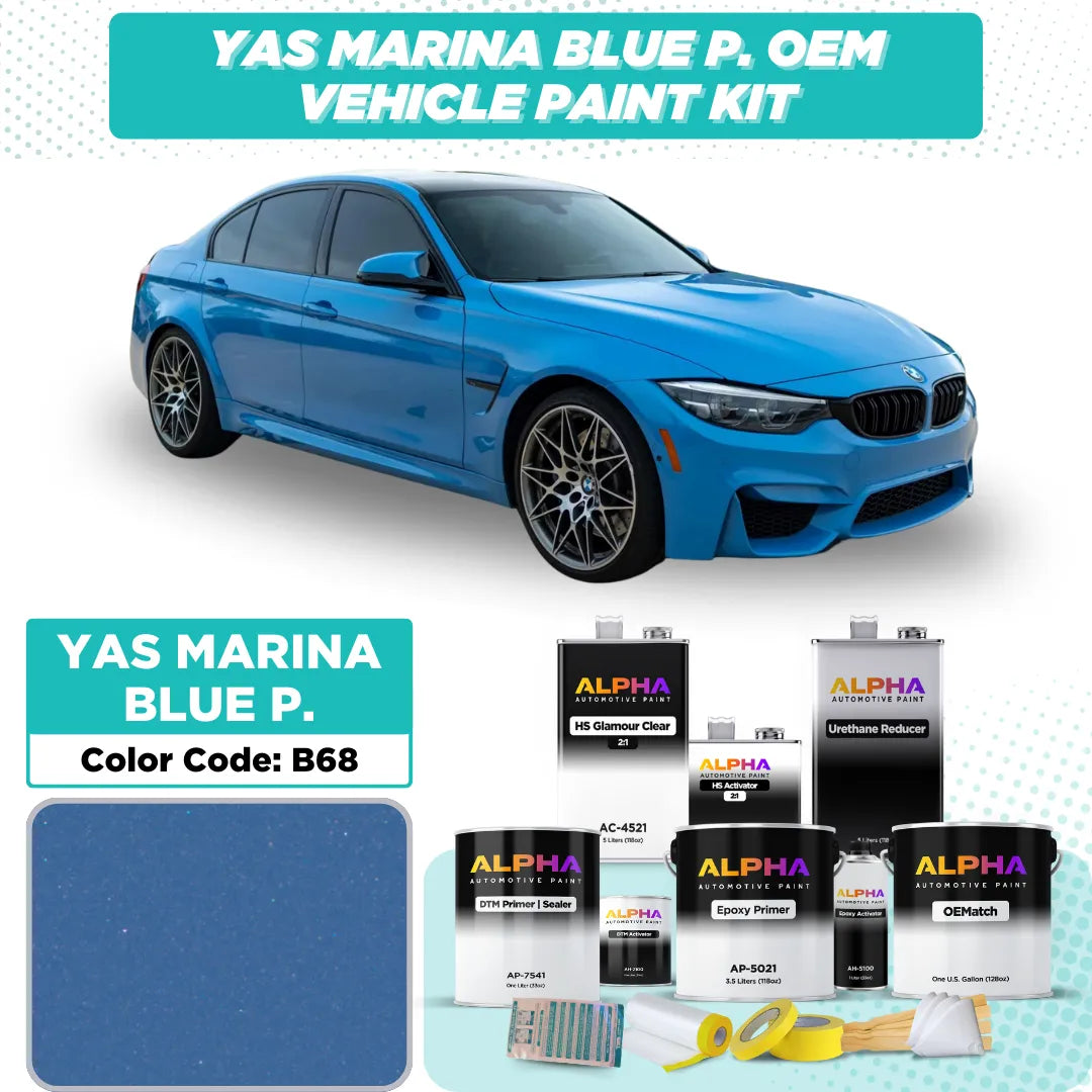 BMW Yas Marina Blue Pearl B68 | OEMatch Vehicle Paint Kit