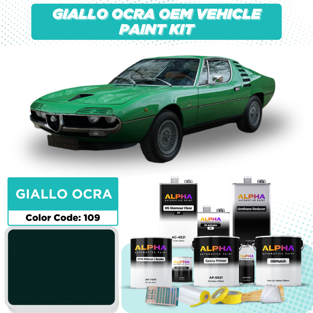 ALFA ROMEO GIALLO OCRA 109 | OEMatch Vehicle Paint Kit