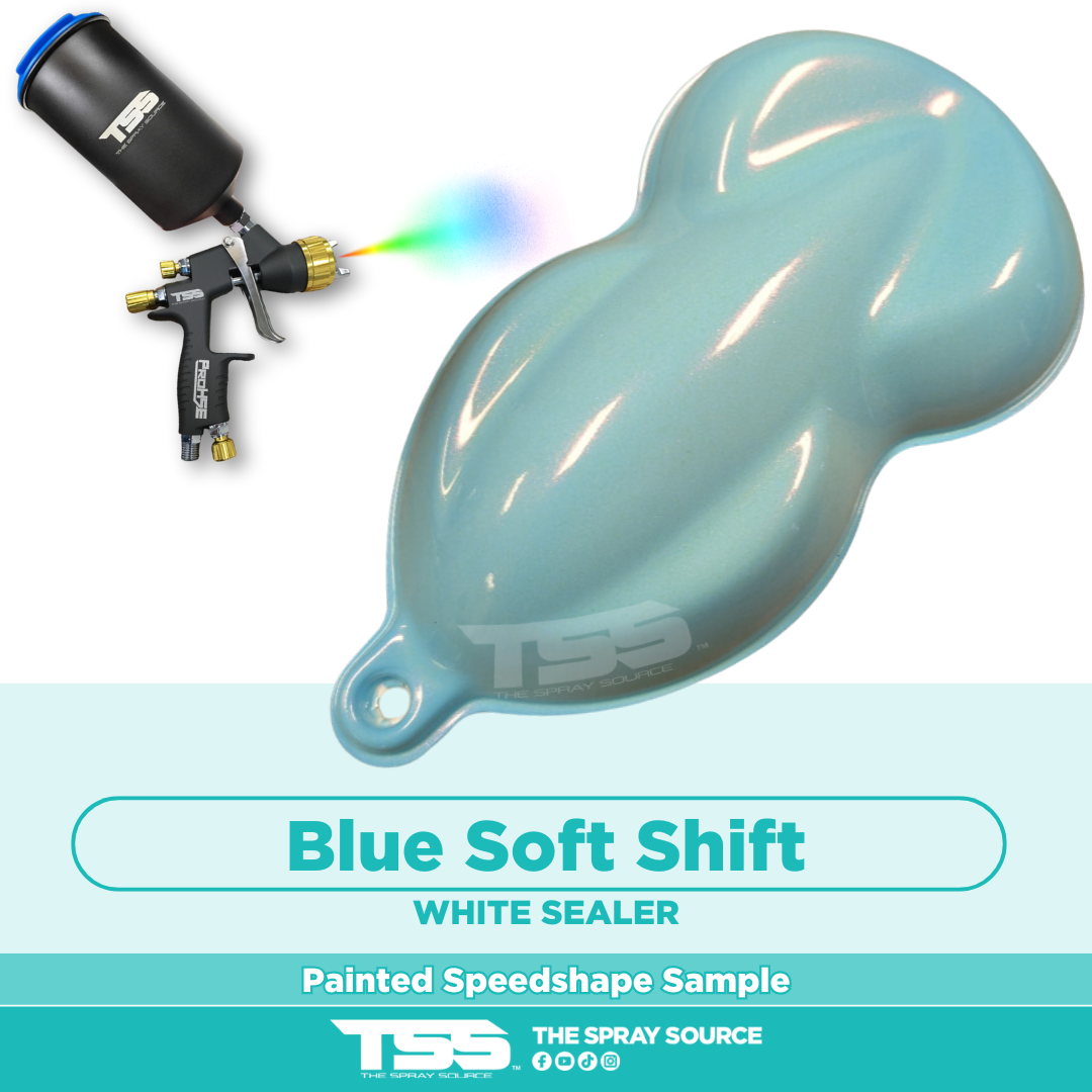 Blue Soft Shift Painted Sample (White Ground Coat)