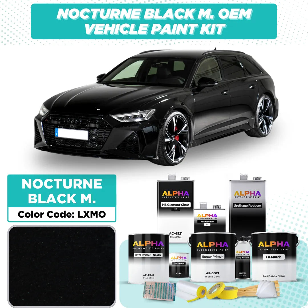 Volkswagen / Audi Nocturne Black Metallic LXMO / AXR | OEMatch Vehicle Paint Kit