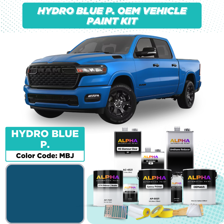 CHRYSLER USA HYDRO BLUE P. MBJ | OEMatch Vehicle Paint Kit