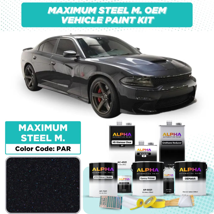 Chrysler Maximum Steel Metallic PAR / KAR | OEMatch Vehicle Paint Kit