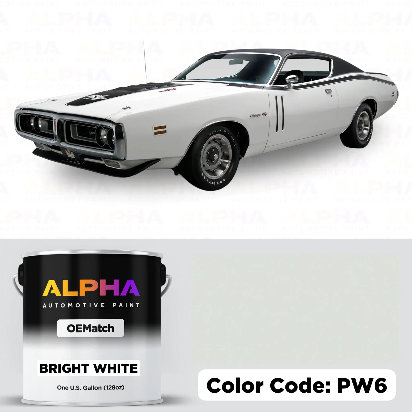 Chrysler Bright White PW6 | OEMatch Basecoat