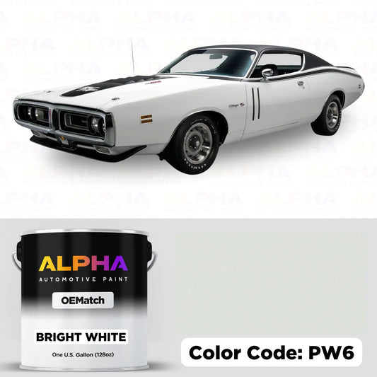 Chrysler Bright White PW6 | OEMatch Basecoat