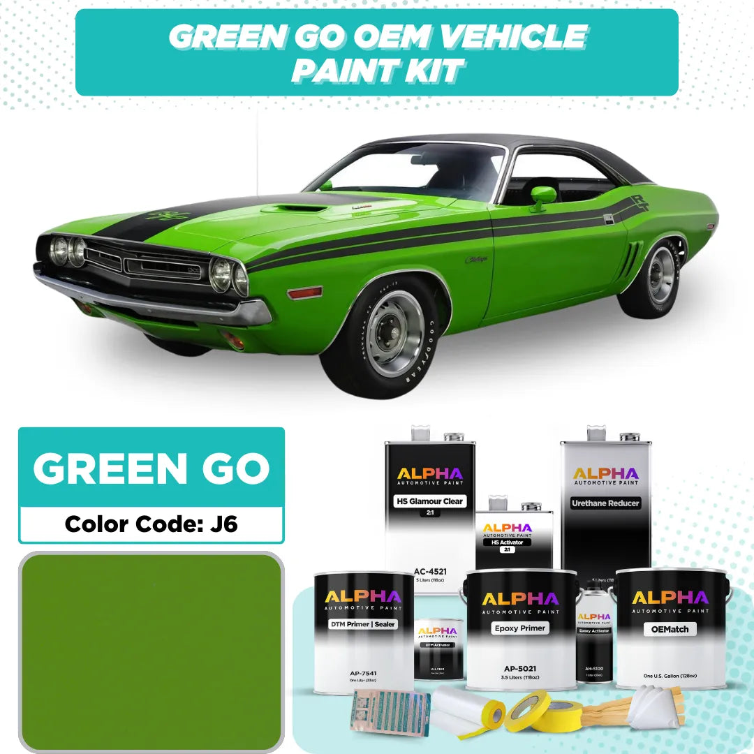 Chrysler Plymouth Sassy Green Fj6 / J6 | OEMatch Vehicle Paint Kit