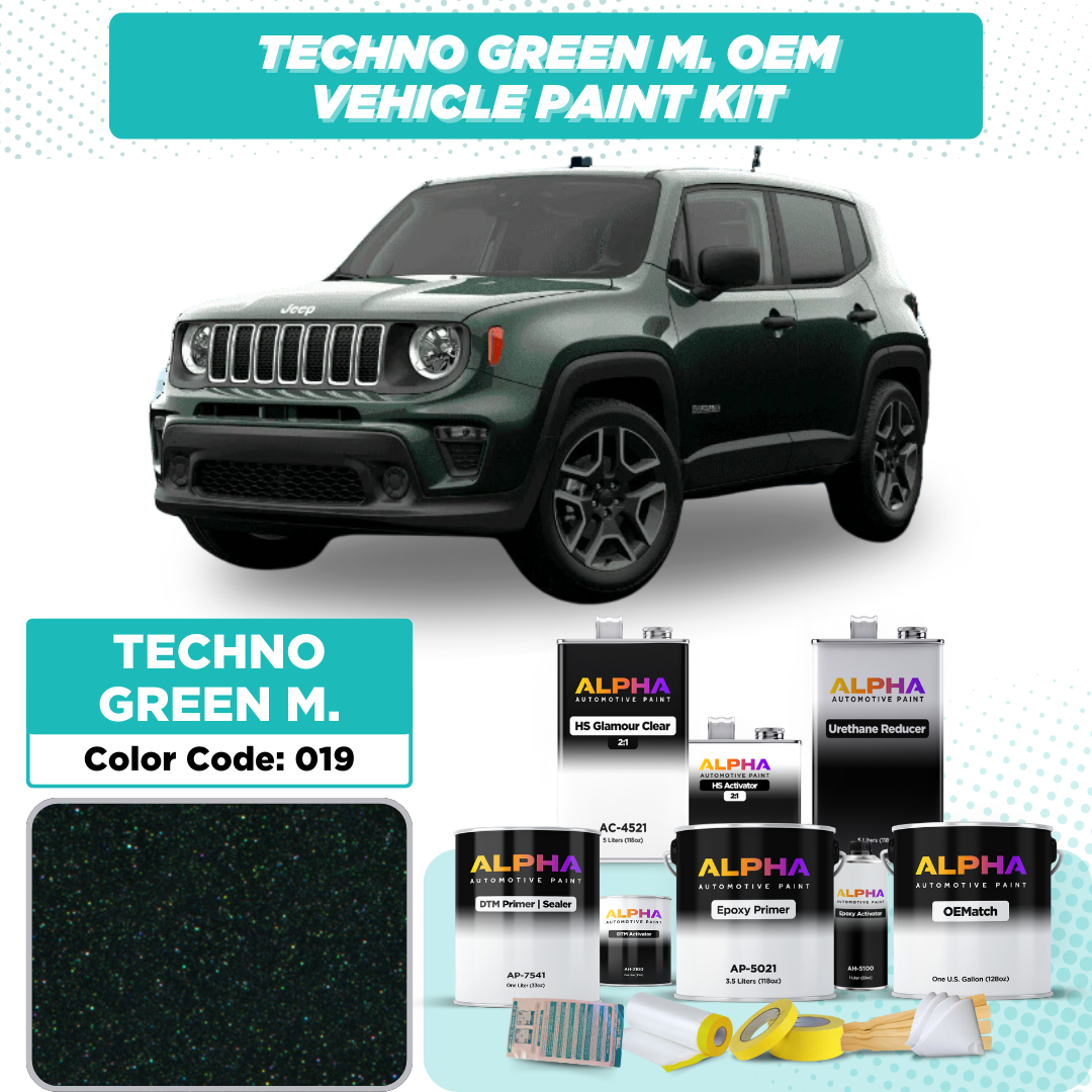 Chrysler Techno Green Metallic 019 / 019B | OEMatch Vehicle Paint Kit