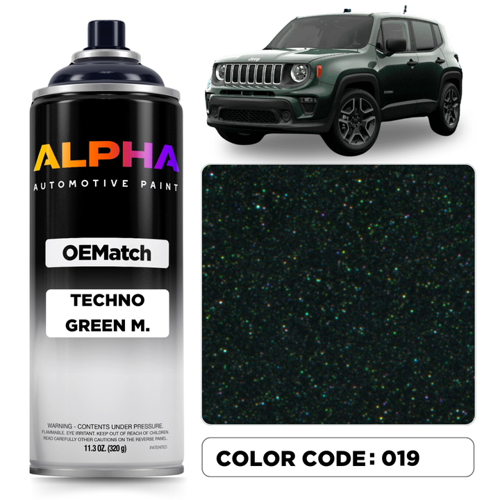 Chrysler Techno Green Metallic 019 / 019B | OEMatch Spray Can