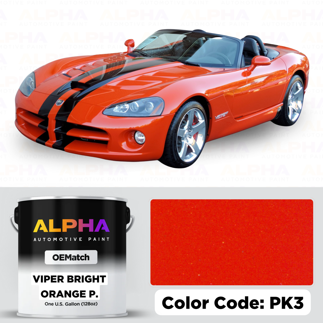 Dodge Viper Bright Orange Pearl PK3 / GK3 | OEMatch Basecoat