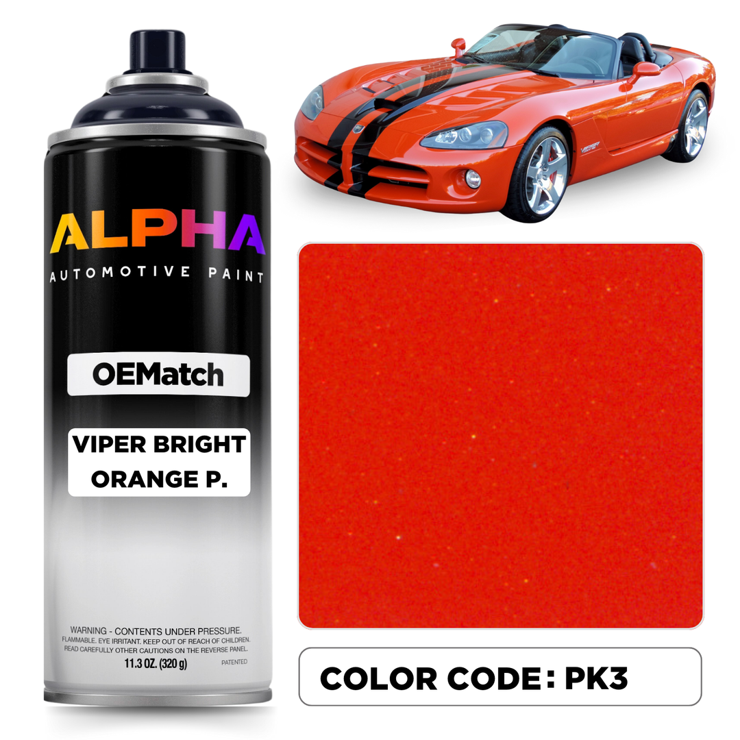 Dodge Viper Bright Orange Pearl PK3 / GK3 | OEMatch Spray Can