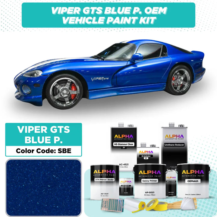 Chrysler Viper GTS Blue P. SBE | OEMatch Vehicle Paint Kit