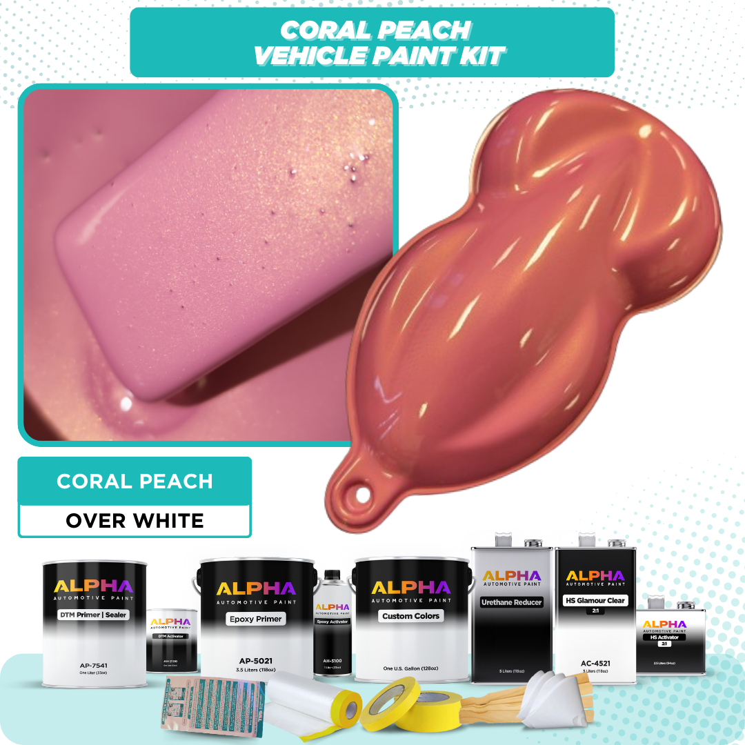 Coral Peach Vehicle Paint Kit