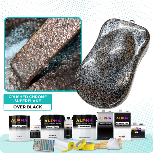 Crushed Chrome SuperFlake Vehicle Paint Kit