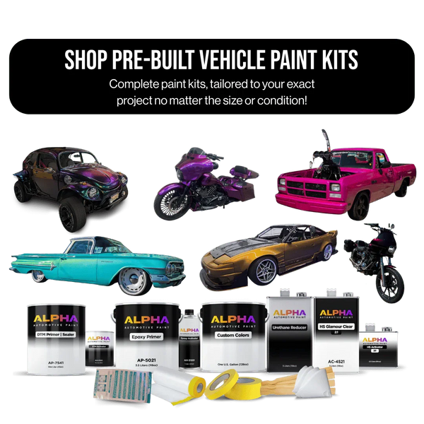 Pre-built vehicle paint kits