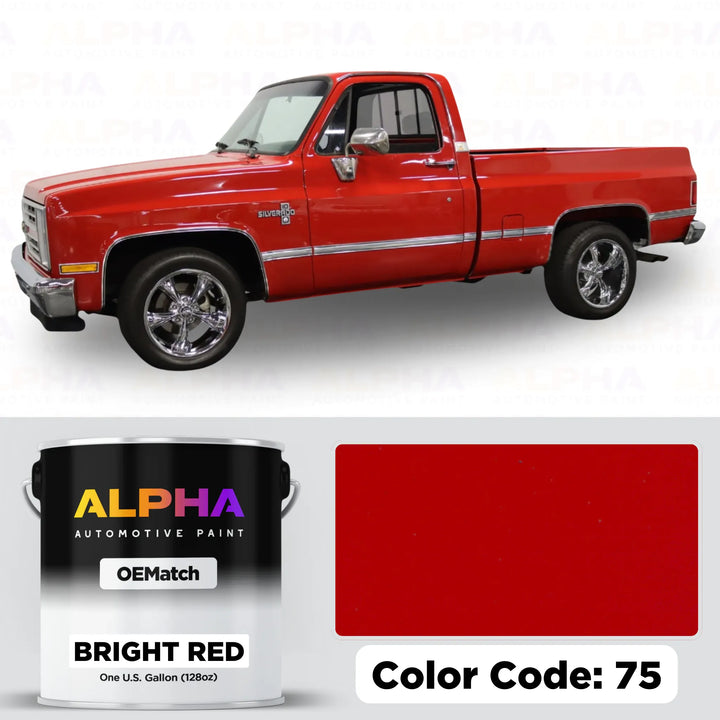 Chevrolet Bright Red 75 | OEMatch Basecoat