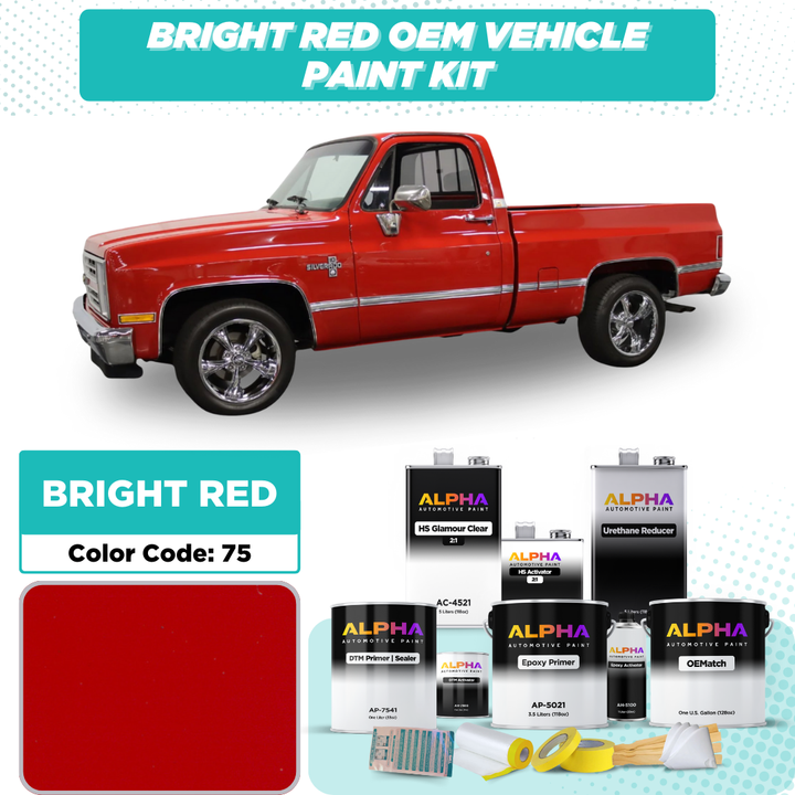 Chevrolet Bright Red 75 | OEMatch Vehicle Paint Kit