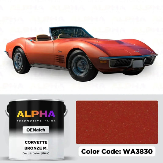 Chevrolet Corvette Bronze Metallic WA3830 | OEMatch Basecoat