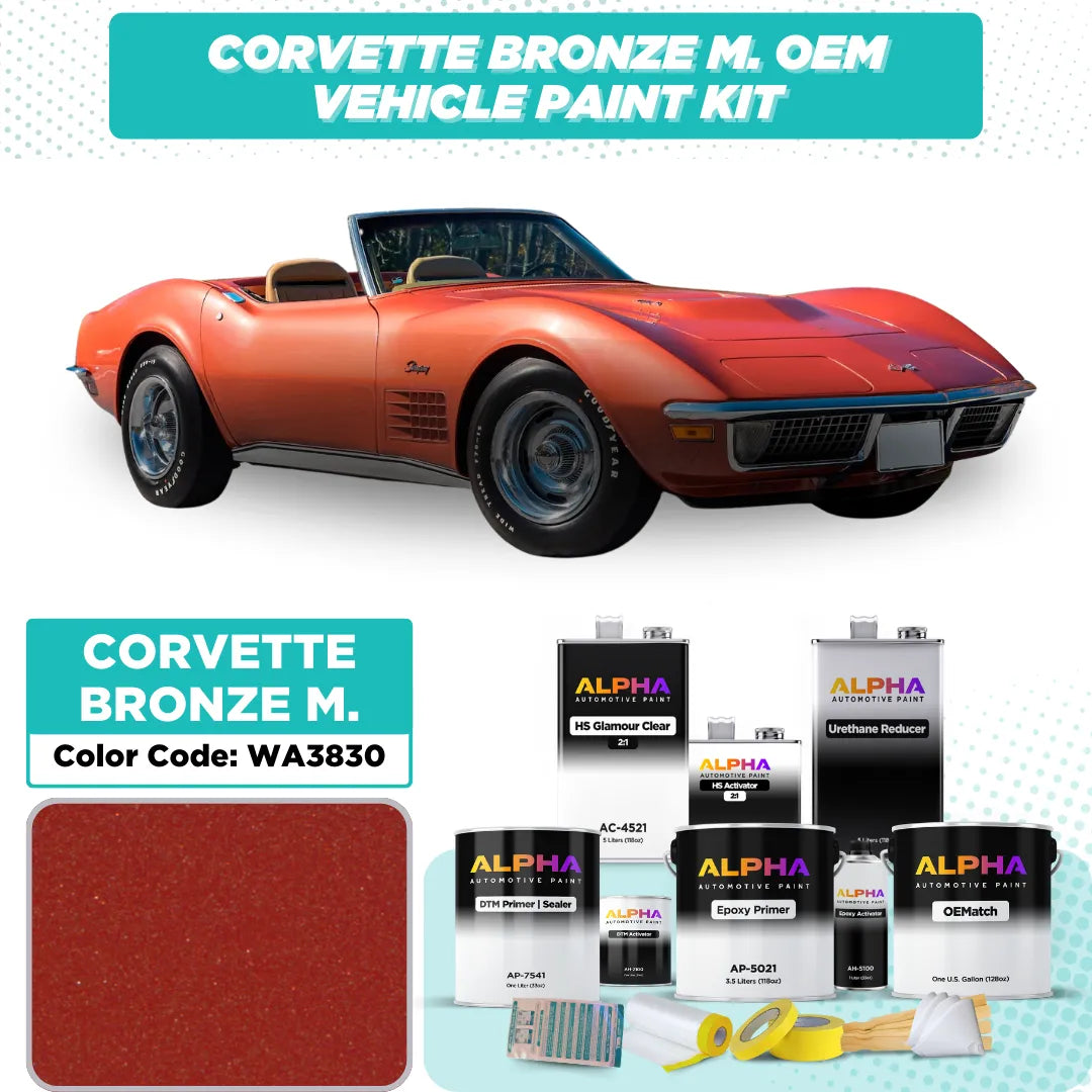 Chevrolet Corvette Bronze Metallic WA3830 | OEMatch Vehicle Paint Kit