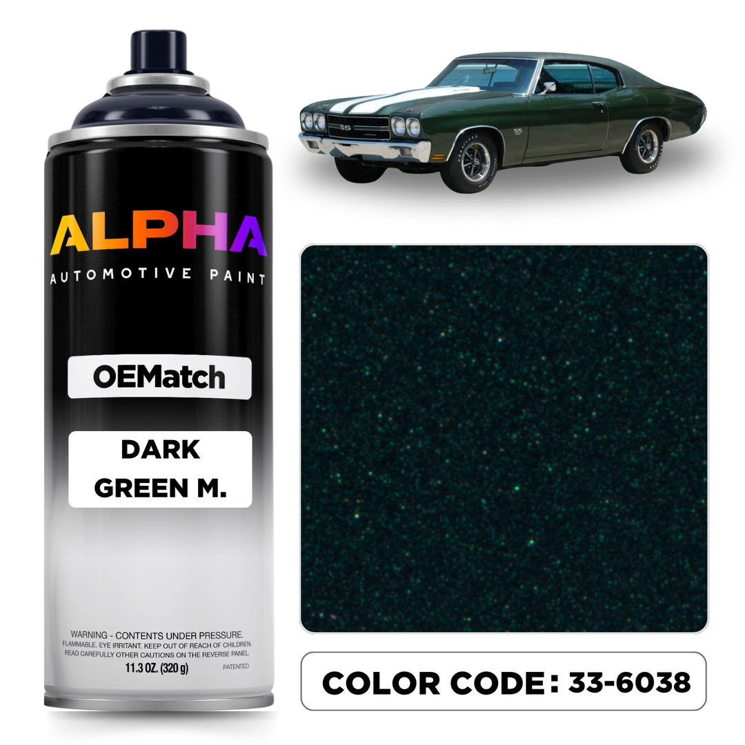 Chevrolet Dark Green Metallic 33-6038 | OEMatch Spray Can