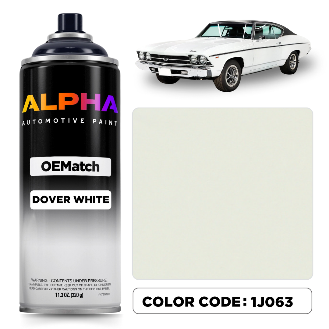 Chevrolet Dover White 1J063 | OEMatch Spray Can