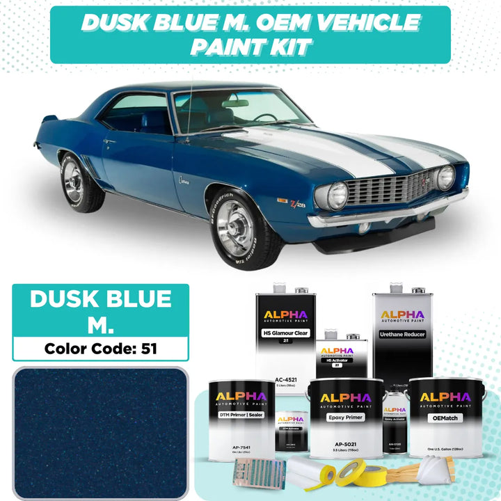 Chevrolet Dusk Blue Metallic 51 | OEMatch Vehicle Paint Kit