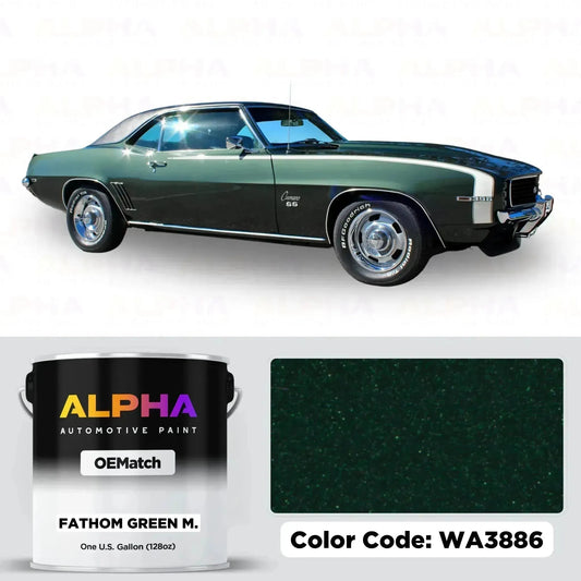 Chevrolet Fathom Green Metallic WA3886 | OEMatch Basecoat
