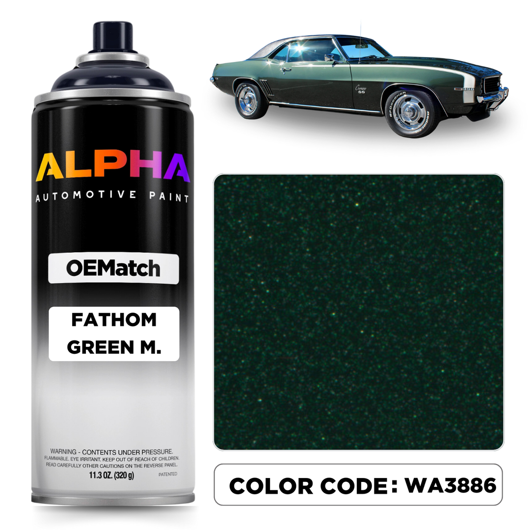 Chevrolet Fathom Green Metallic WA3886 | OEMatch Spray Can