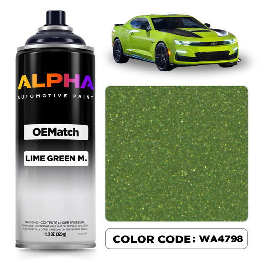 Chevrolet Lime Green Metallic WA4798 | OEMatch Spray Can