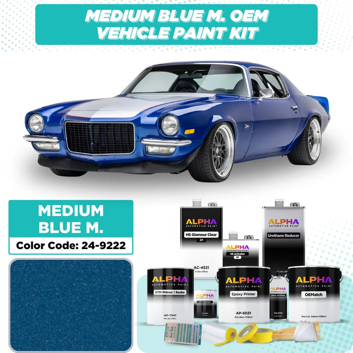 Chevrolet Medium Blue Metallic 24-9222 | OEMatch Vehicle Paint Kit