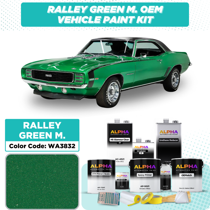 Chevrolet Ralley Green M. WA3832 | OEMatch Vehicle Paint Kit