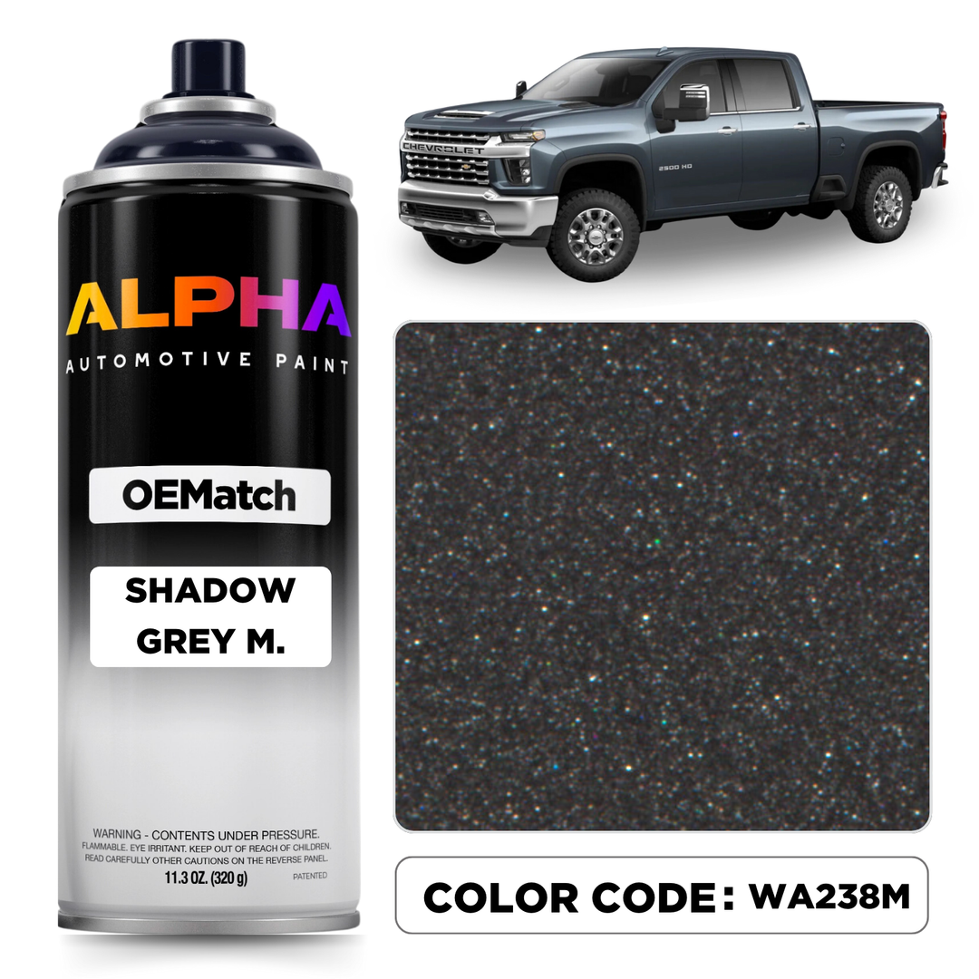 Chevrolet Shadow Grey Metallic WA238M / 90U-238M | OEMatch Spray Can