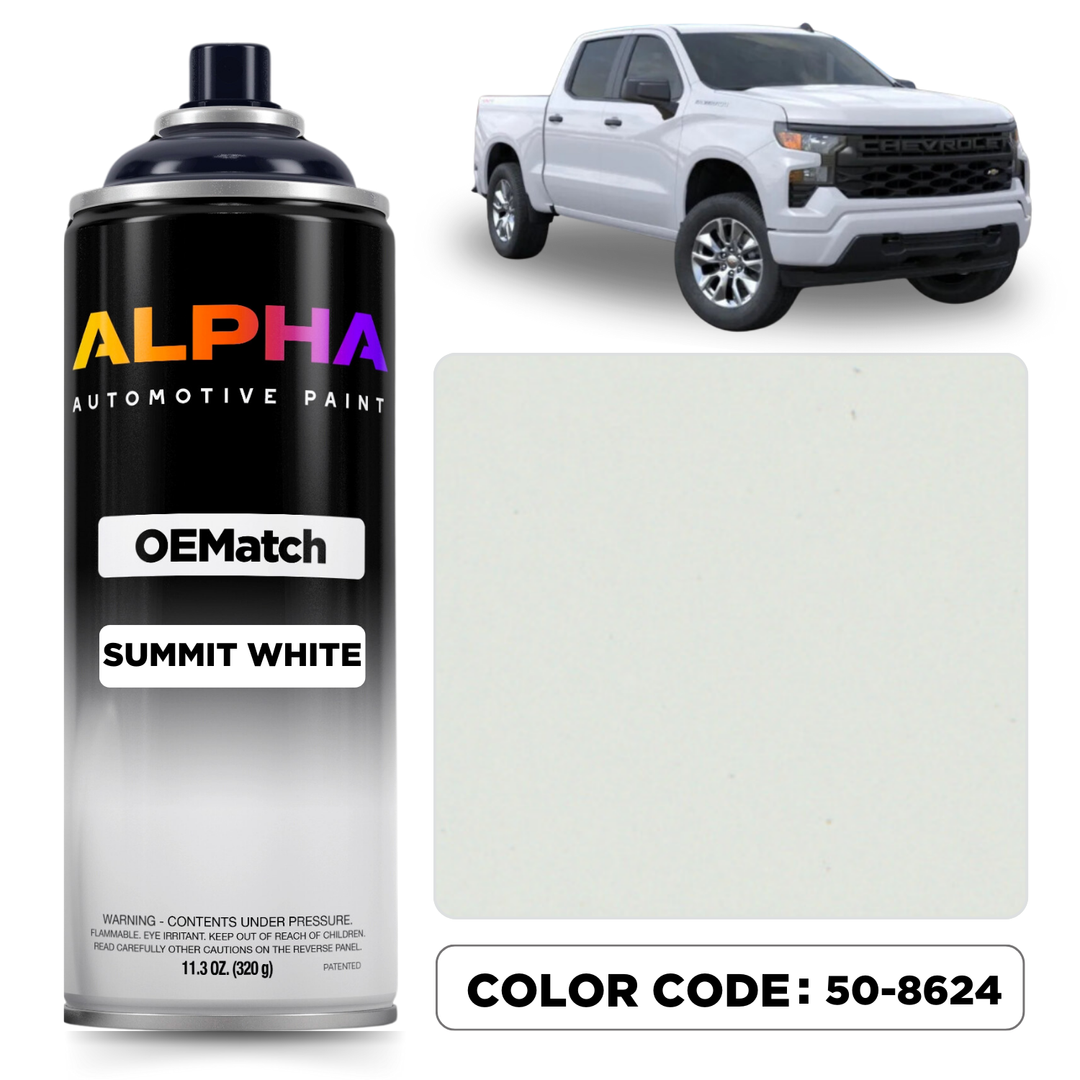 Chevrolet Summit White 50-8624 | OEMatch Spray Can