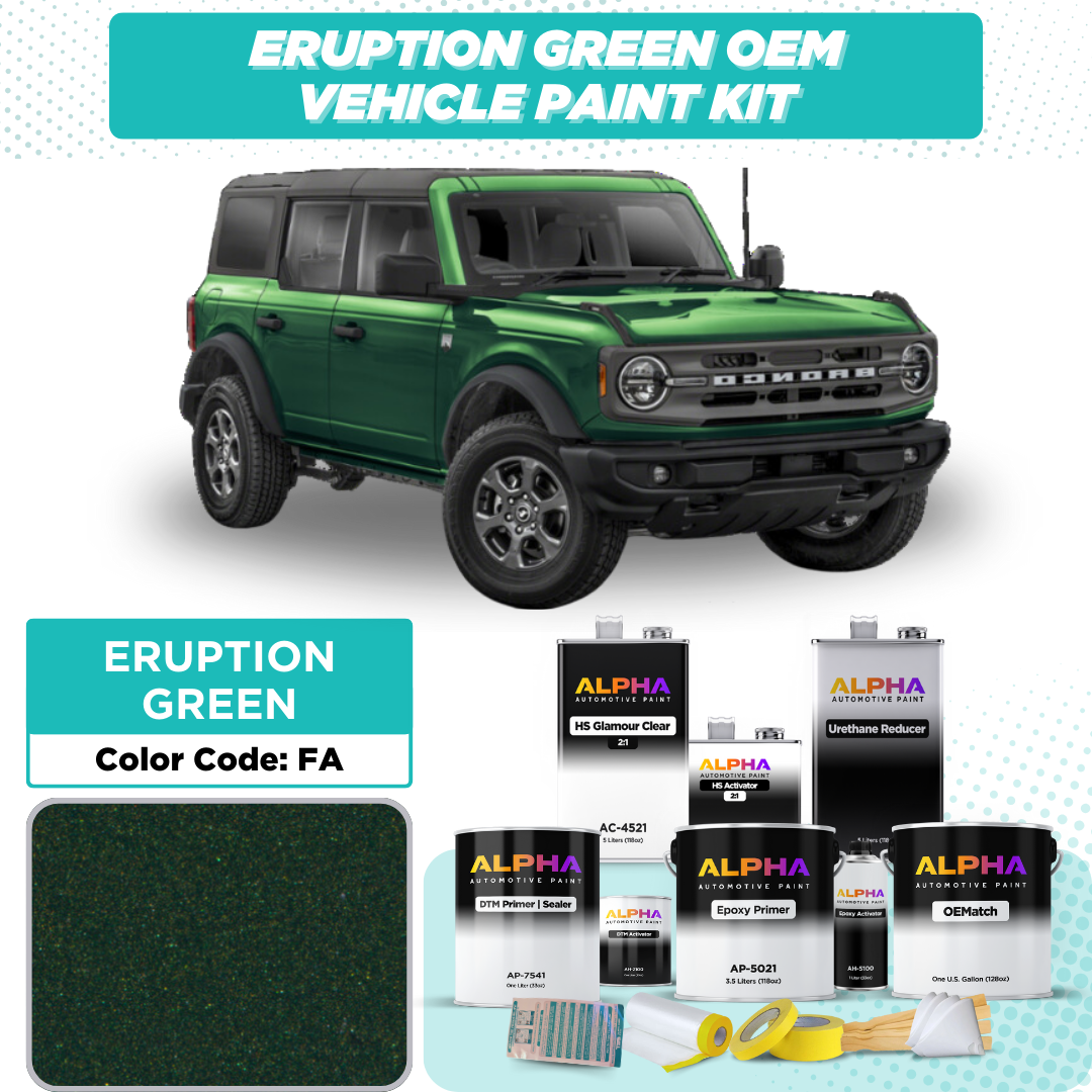 FORD USA ERUPTION GREEN P. FA | OEMatch Vehicle Paint Kit