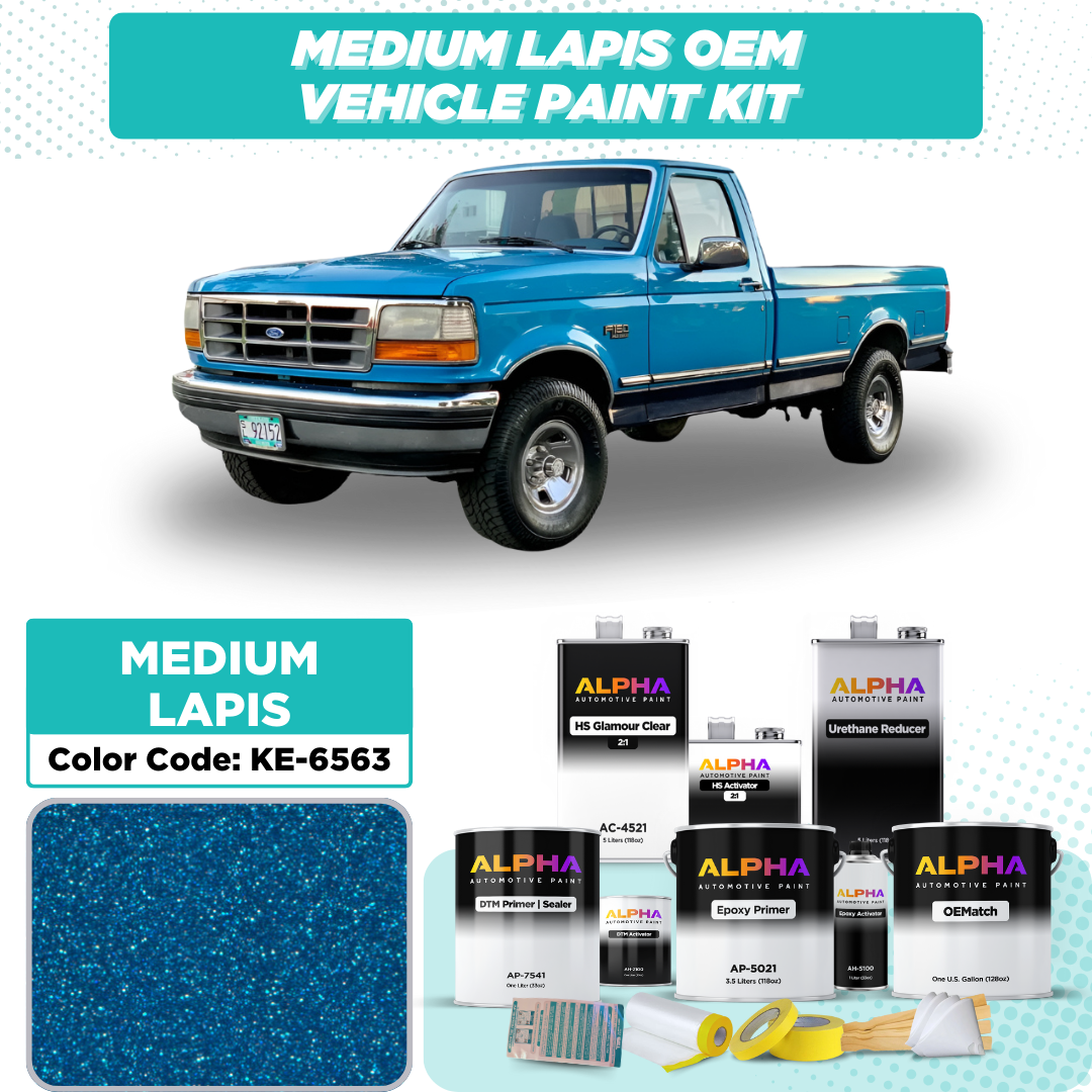 FORD USA MEDIUM LAPIS M. KE-6563 | OEMatch Vehicle Paint Kit