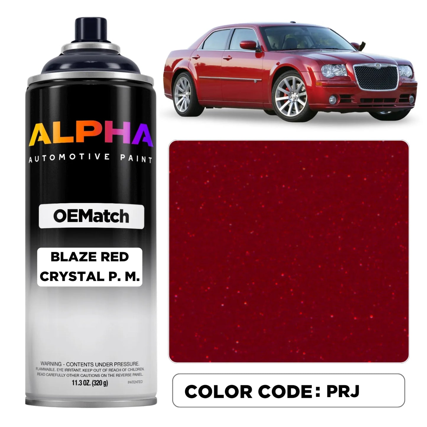 Chrysler Blaze Red Crystal Pearl Metallic PRJ / ARH | OEMatch Spray Can