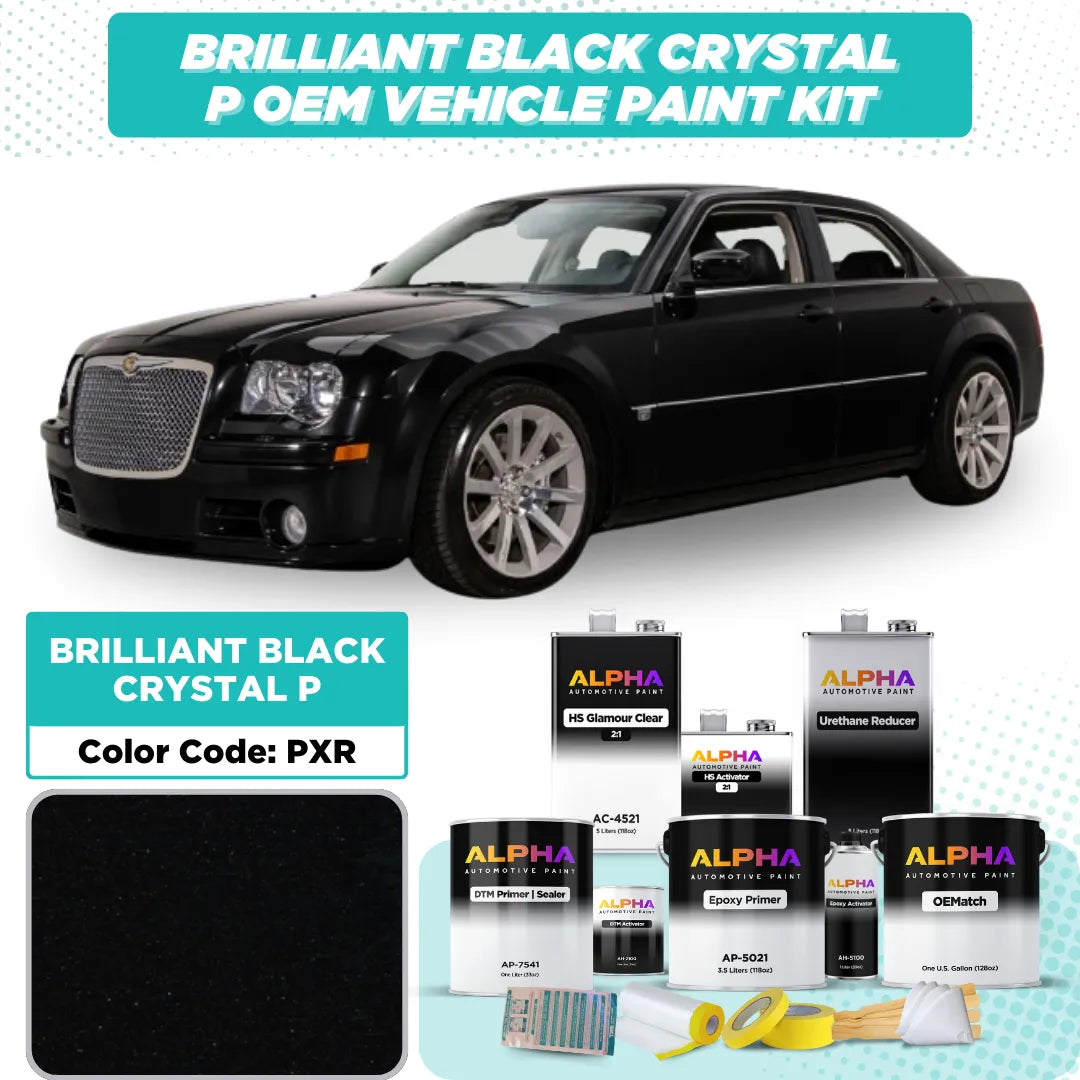 Chrysler Brilliant Black Crystal Pearl PXR / AXR | OEMatch Vehicle Paint Kit