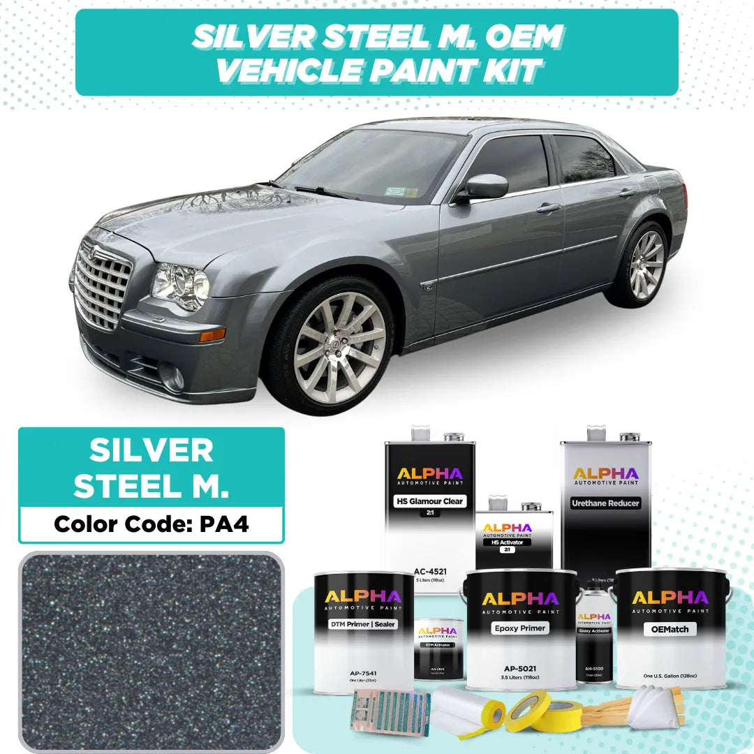 Chrysler Silver Steel Metallic PA4 / DA4 | OEMatch Vehicle Paint Kit