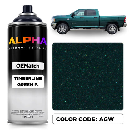 Chrysler Timberline Green Pearl AGW | OEMatch Spray Can
