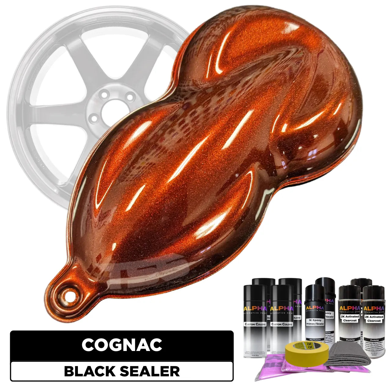Cognac Wheel Paint Kit