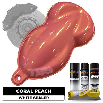 Coral Peach Brake Caliper Paint Kit
