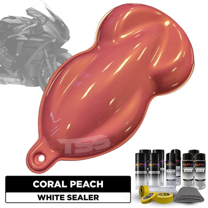 Coral Peach Motorcycle Paint Kit