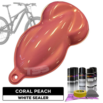 Coral Peach Bike Paint Kit