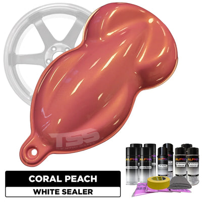 Coral Peach Wheel Paint Kit