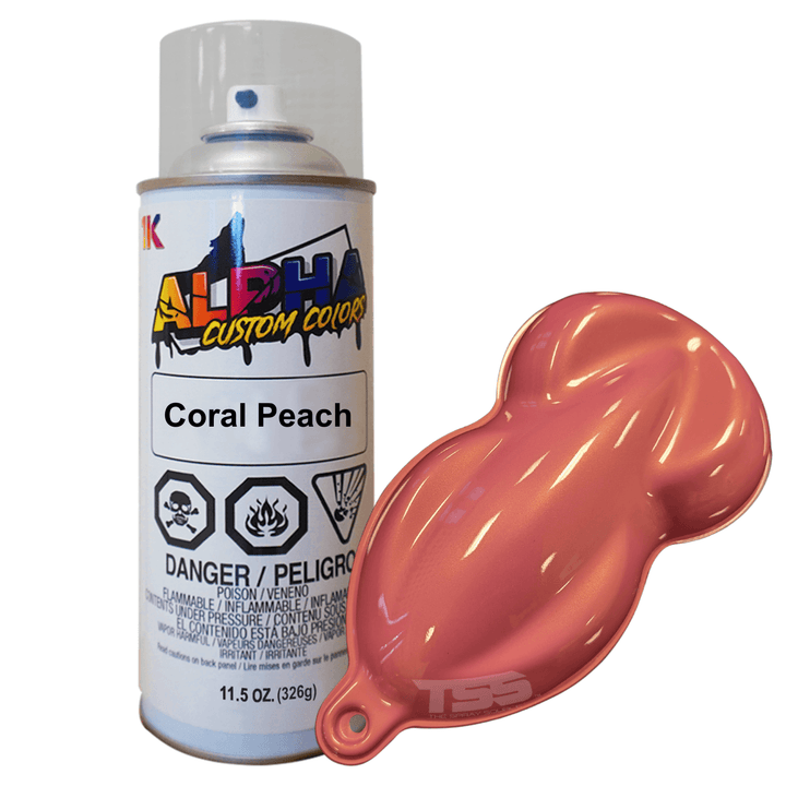 Coral Peach Spray Can Midcoat - The Spray Source - Alpha Pigments