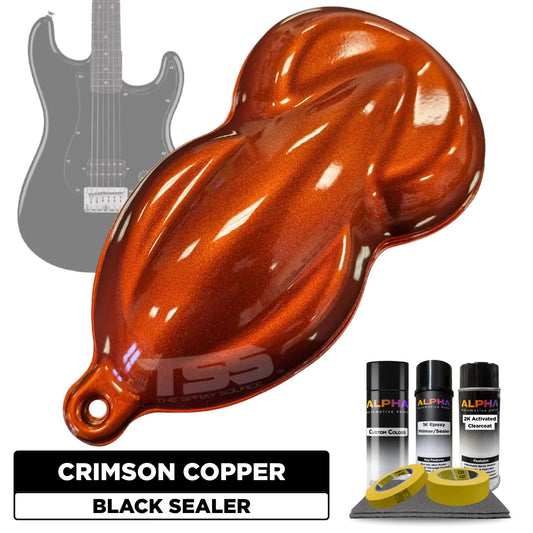 Crimson Copper Guitar Paint Kit