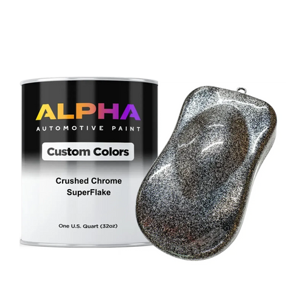 Crushed Chrome SuperFlake Paint Basecoat Midcoat