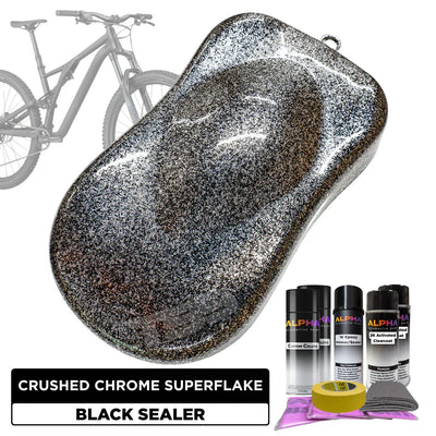Crushed Chrome Superflake Bike Paint Kit