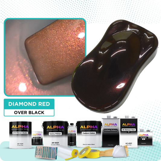 Diamond Red Vehicle Paint Kit