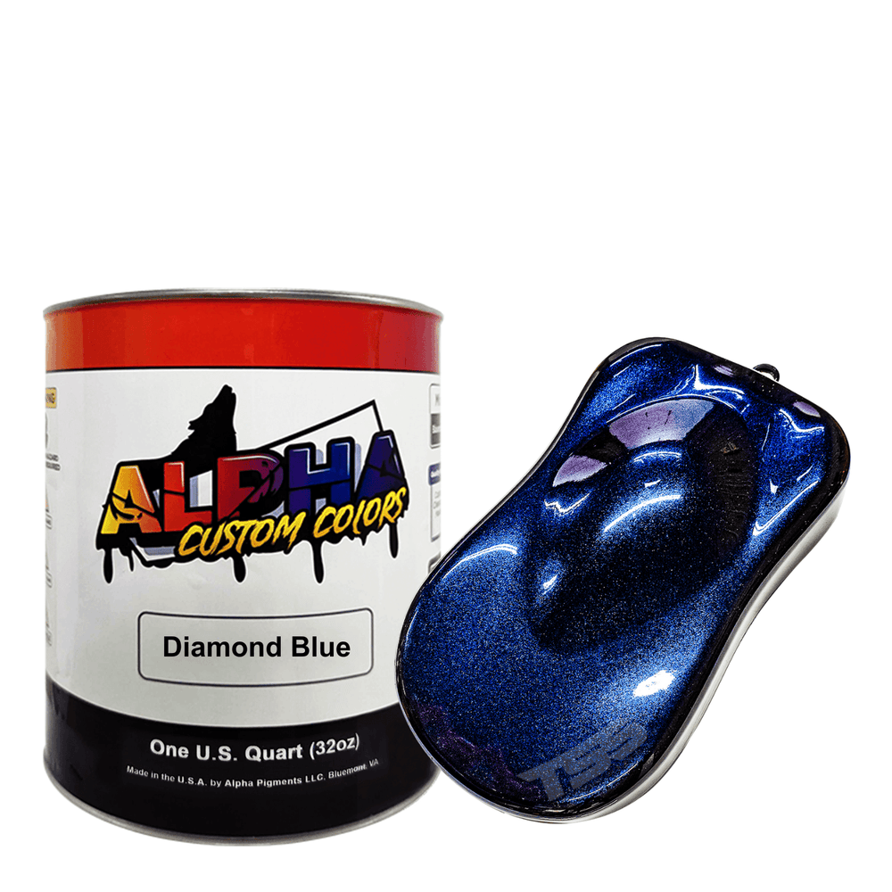 Diamond Blue Paint Basecoat Midcoat - The Spray Source - Alpha Pigments